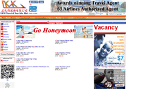 Desktop Screenshot of kkmtravelntours.com